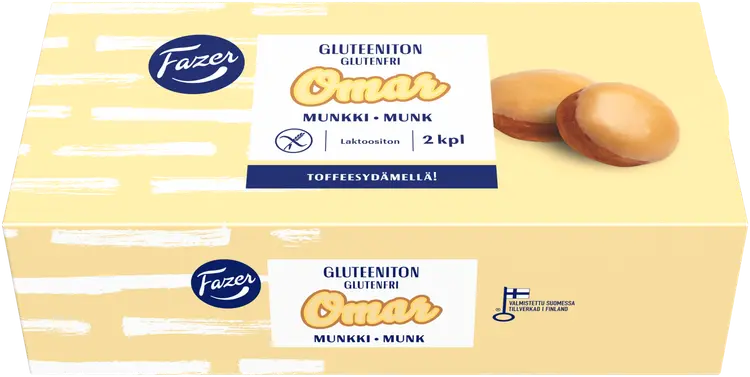 Fazer Gluteeniton Omar-munkki 2kpl 230g, kypsäpakaste