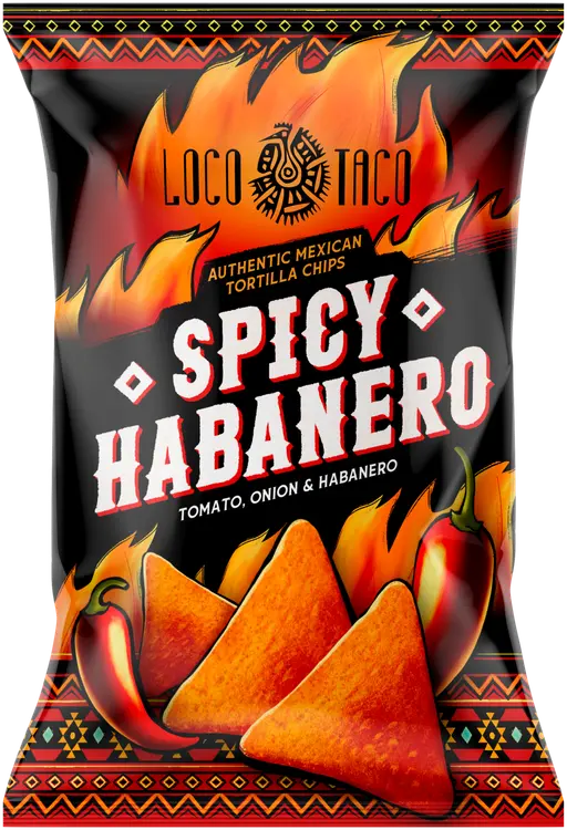 Loco Taco Tortilla chips spicy habanero 150g