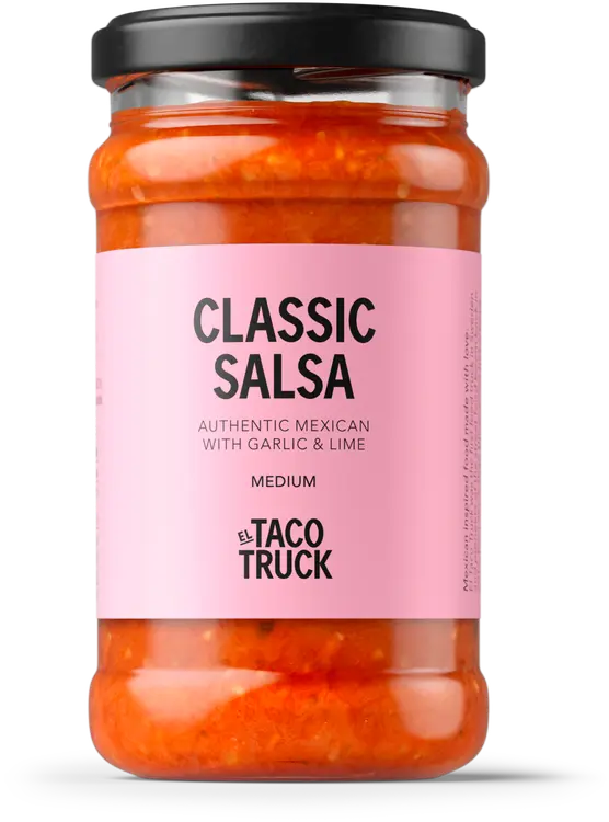 El Taco Truck Classic Salsa - Klassinen tomaattisalsa ilman lisättyä sokeria.