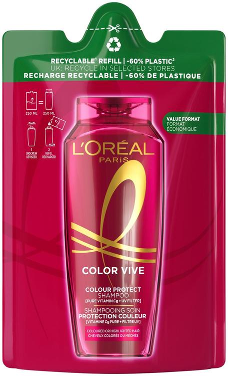 Šampoon Elvital Color Vive täitepakk 250ml