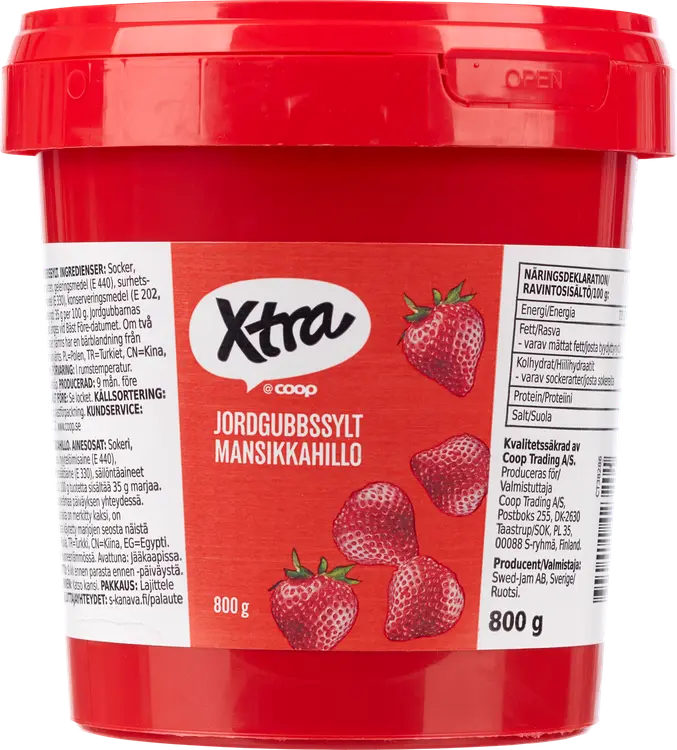 Xtra mansikkahillo 800 g