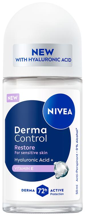 NIVEA 50ml Derma Control Restore Deo Roll-on -antiperspirantti