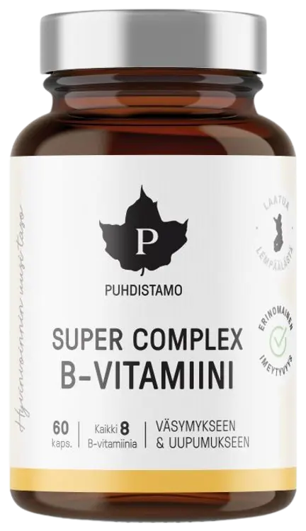 Puhdistamo Super Complex B-vitamiini 60 kapselia