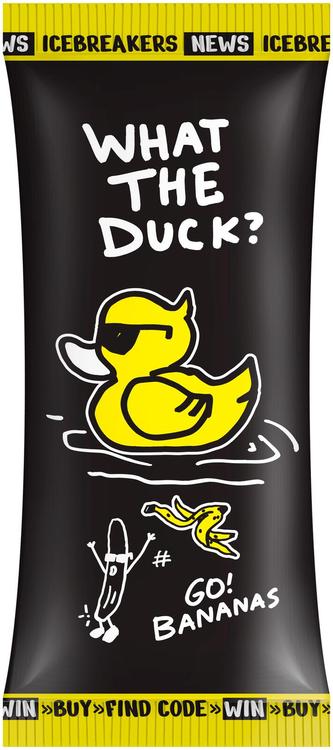 KAR KAR Banaanijäätis kakaoglasuuriga "WHAT THE DUCK?", 80 ml/57g