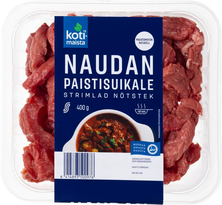 Kotimaista naudan paistisuikale 400g