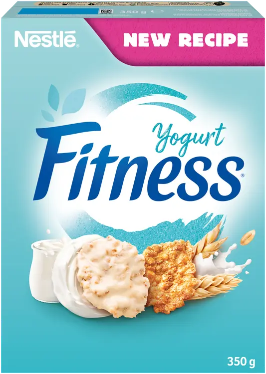 Nestlé Fitness 350g Yogurtflakes hiutaleita täysjyvävehnästä-, -kaurasta ja riisistä sekä jogurttikuorrutettuja hiutaleita