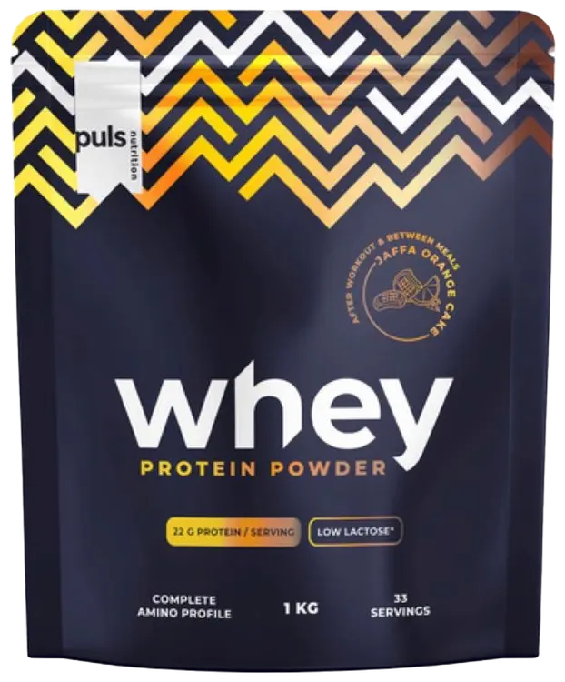 Puls Nutrition WHEY Jaffa orange cake 1kg proteiinijauhe