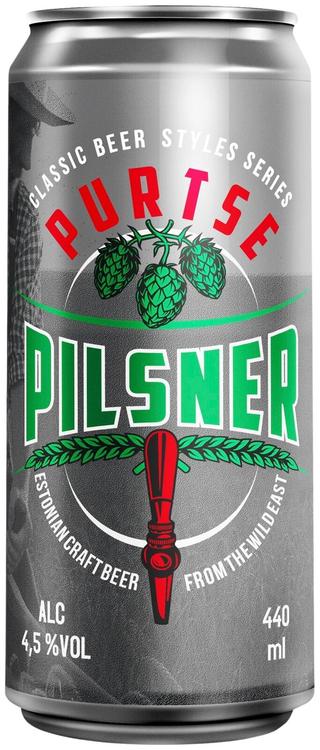 Purtse Classic Series Czech Pilsner õlu 4,5%vol 440ml