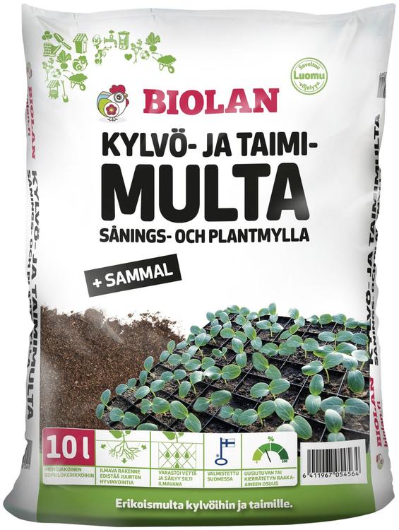 Biolan Kylvö ja taimimulta 10 l