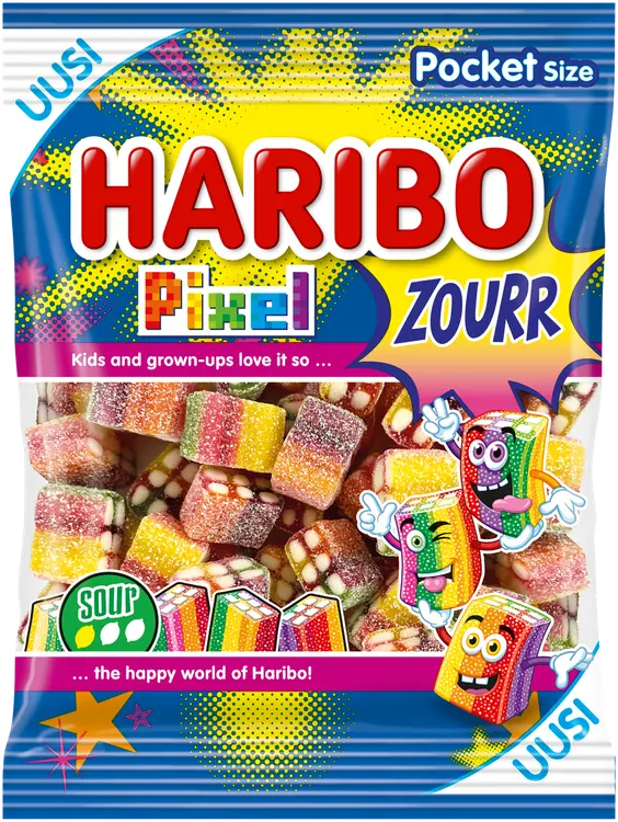 HARIBO Pixel Zourr 80 g karkkipussi