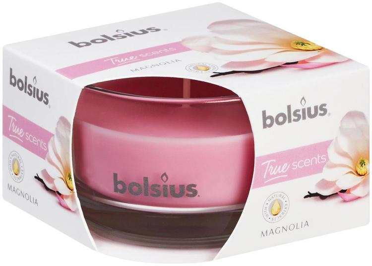 Bolsius lõhnaküünal klaasis 14h, magnoolia true