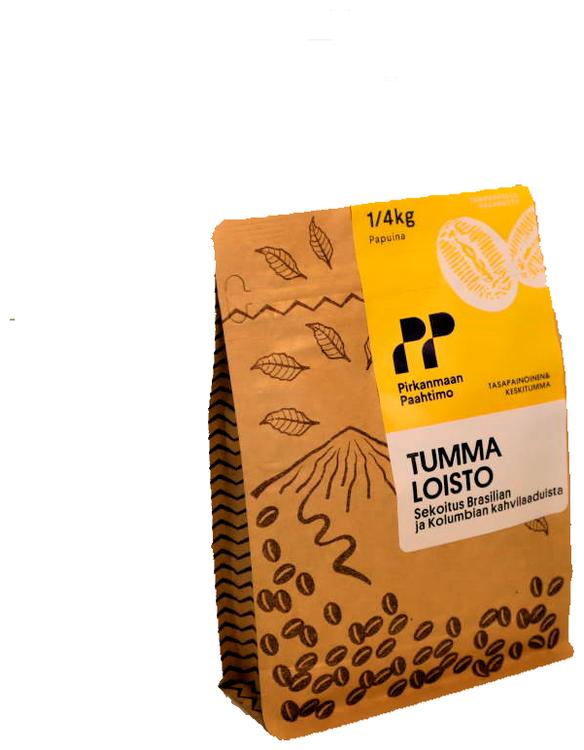 Pirkanmaan Paahtimo 250g Tumma Loisto kahvisekoitus papu