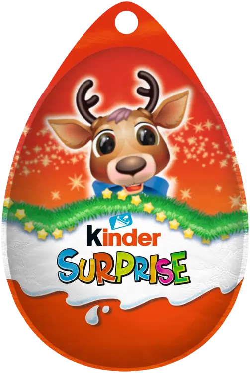 Kinder Surprise Hangable maitosuklaahahmo maitoisalla sisäpinnalla. sisältää lelun 20g Joulu