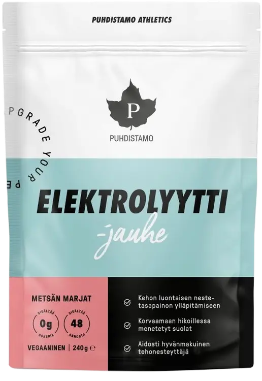Puhdistamo Elektrolyyttijauhe Metsän marjat 240 g