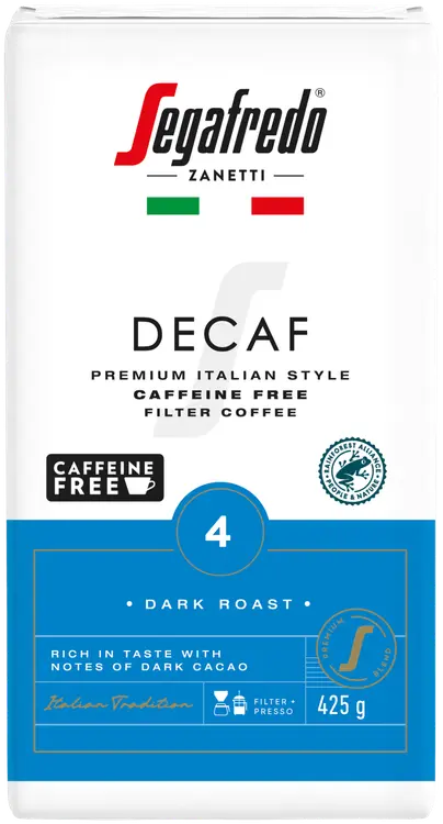 Segafredo Decaf kofeiiniton suodatinkahvi RAC 425g