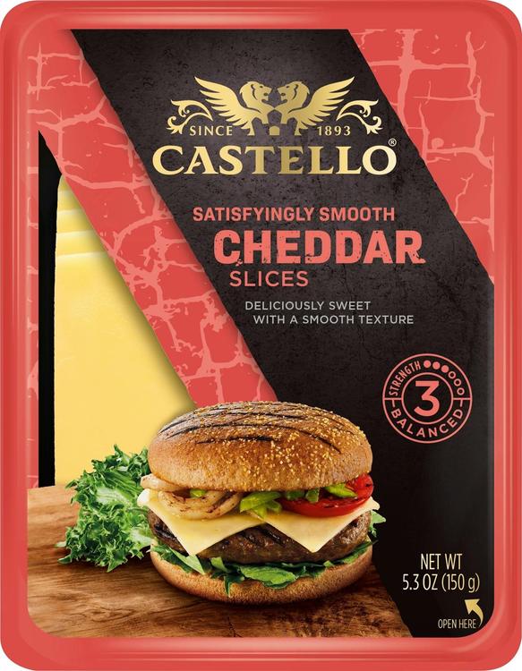 Castello Burger Cheddar viipaleet 150 g