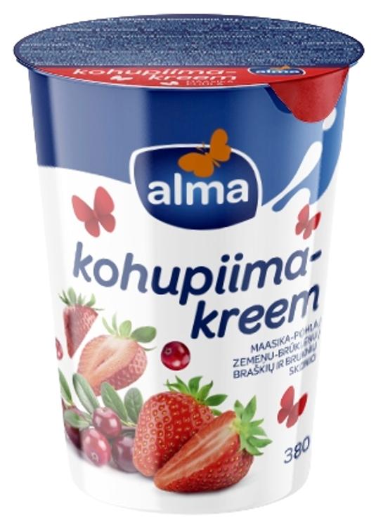 Alma maasika-pohla kohupiimakreem, 380 g
