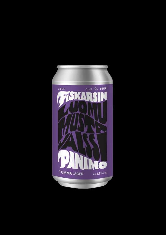 Fiskarsin Panimo Luomu Musta Valssi Lager 5,5% 33cl tölkki olut