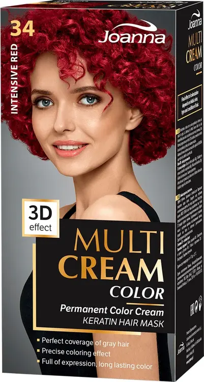 Joanna Multi Cream Color hiusväri Intensive Red 34