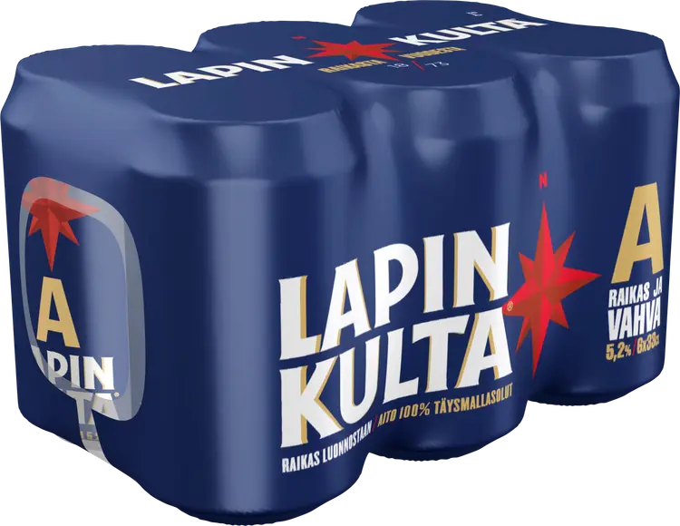 6 x Lapin Kulta olut 5,2% 0,33 l