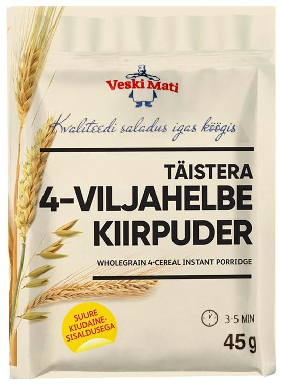 Veski Mati Täistera 4-viljahelbe kiirpuder 45g