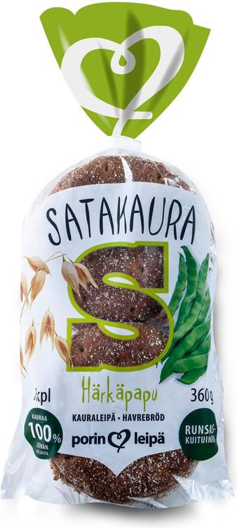 Porin Leipä Satakaura Härkäpapu 6kpl/360g