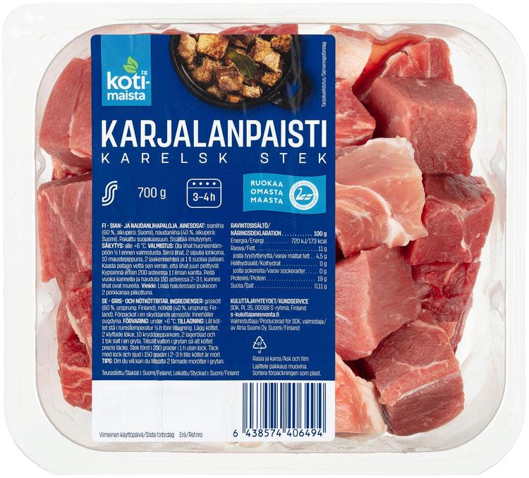 Kotimaista Karjalanpaisti 700g