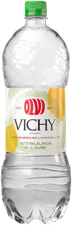 OLVI Vichy+Mg Sitruuna&Lime 1,5 l kmp