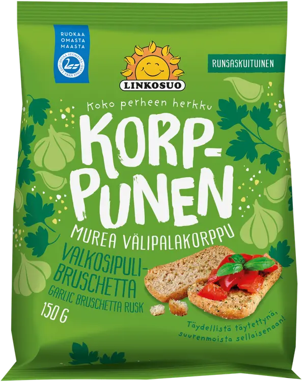 Linkosuo Korppunen Valkosipuli-bruchetta 150 g