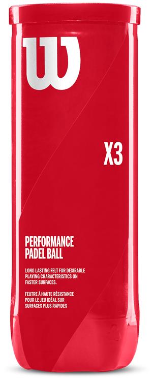 Padel pall Wilson X3 3tk
