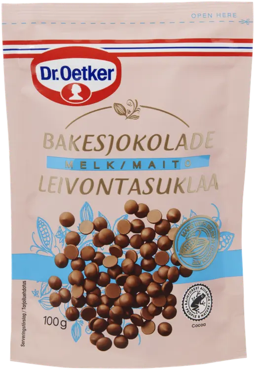 Dr. Oetker Maitosuklaanappi leivontaan 100g
