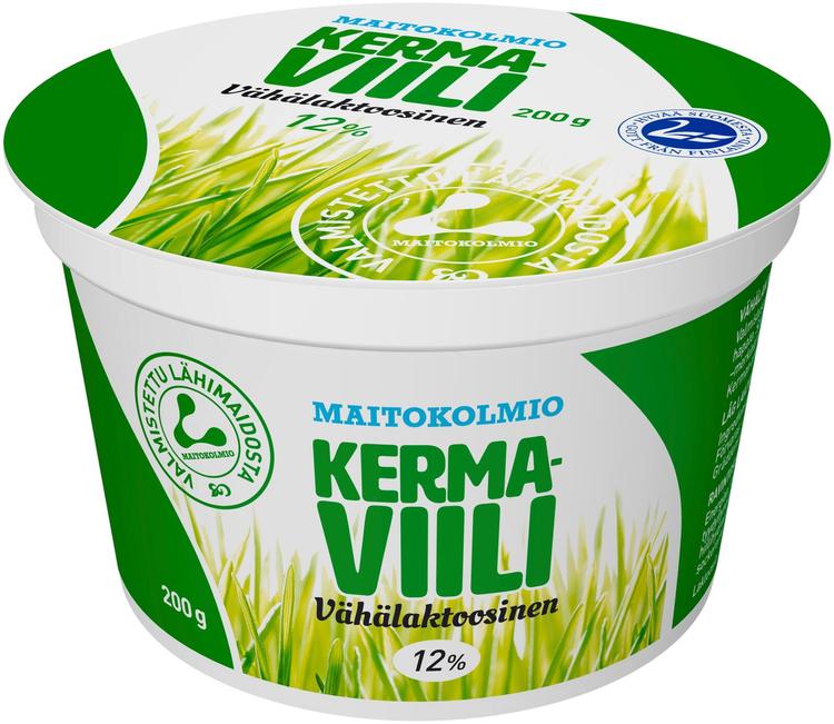 Maitokolmio vähälaktoosinen kermaviili 200g