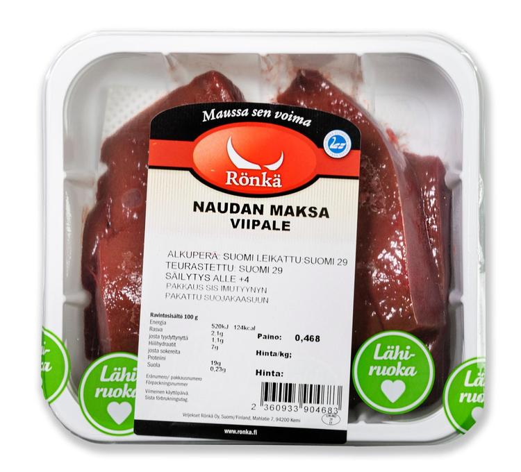 Rönkä Naudan maksa viipale