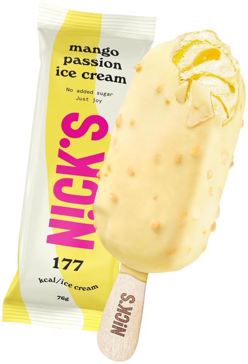 Nick's mango passion jäätelö 76g