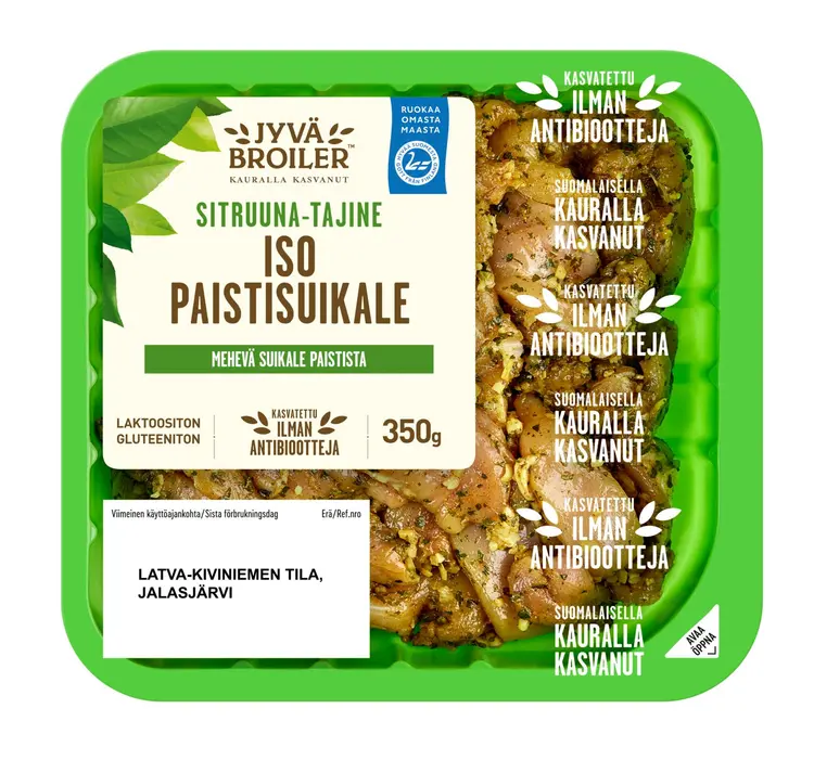 Jyväbroiler Broilerin Iso Paistisuikale Sitruuna-Tajine 350g