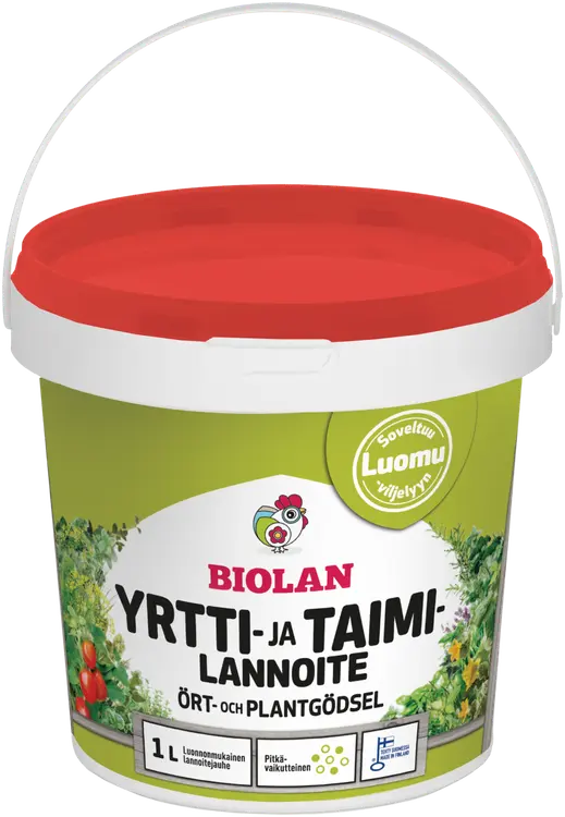 Biolan Yrtti- ja taimilannoite 1 L