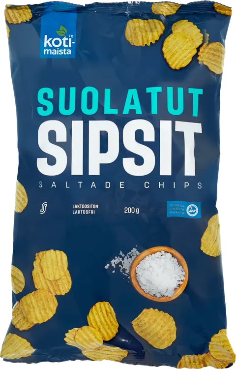 Kotimaista Suolatut sipsit 200g