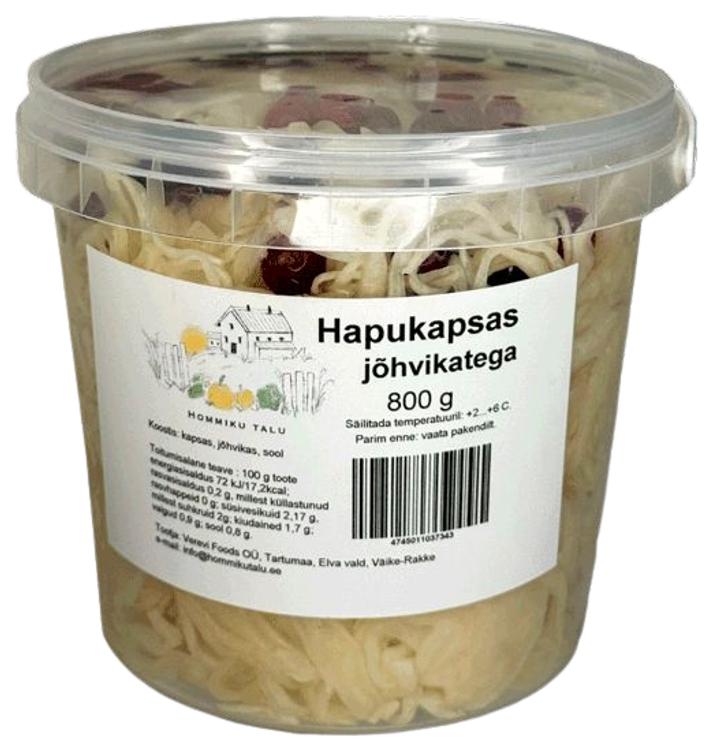 Hapukapsas jõhvikatega 800g