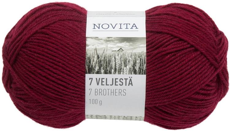 Novita 7 veljestä 100g kirsikka 588