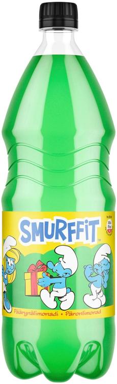 Smurffit Päärynälimonadi virvoitusjuoma muovipullo 1,5 L