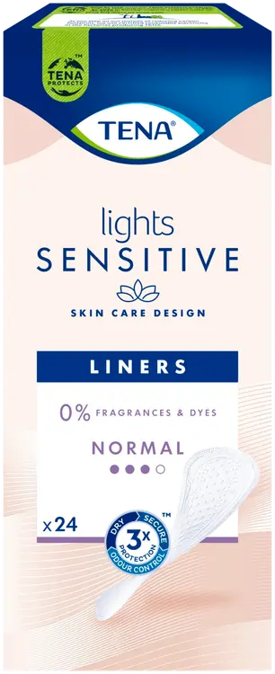 TENA lights SENSITIVE Liner pikkuhousunsuoja 24 kpl