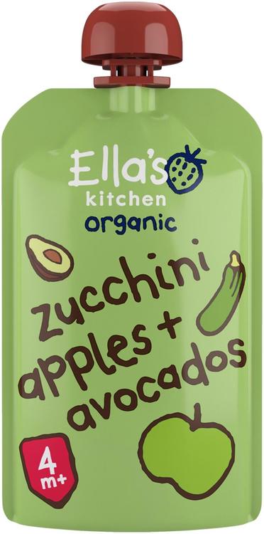 120g Ella's Kitchen Kesäkurpitsa-omena-avokadosose alkaen 4kk LUOMU