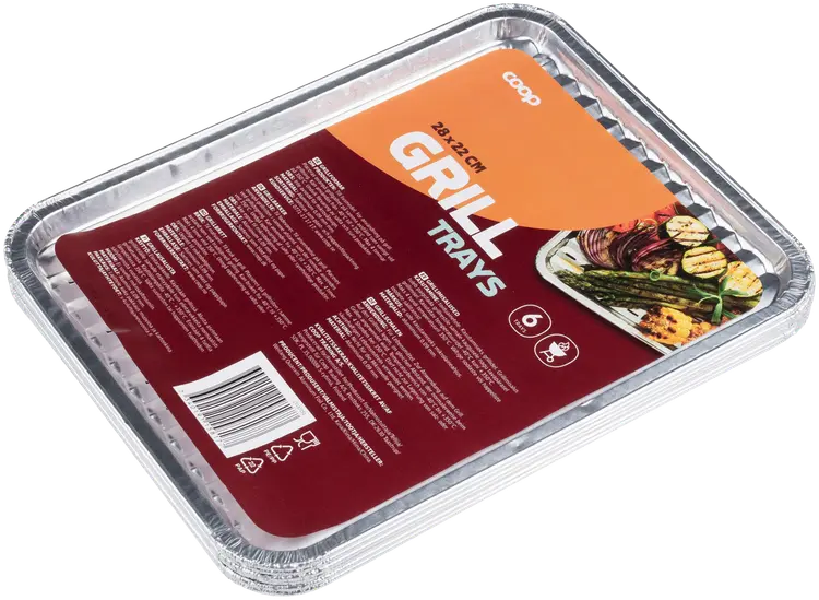 Coop grillausalusta 28x22 cm 6 kpl