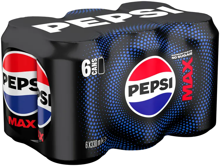 6 x Pepsi Max virvoitusjuoma 0,33 l