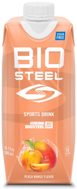 BioSteel Peach Mango persikan ja mangonmakuinen urheilujuoma sokeriton 0,5 tetra