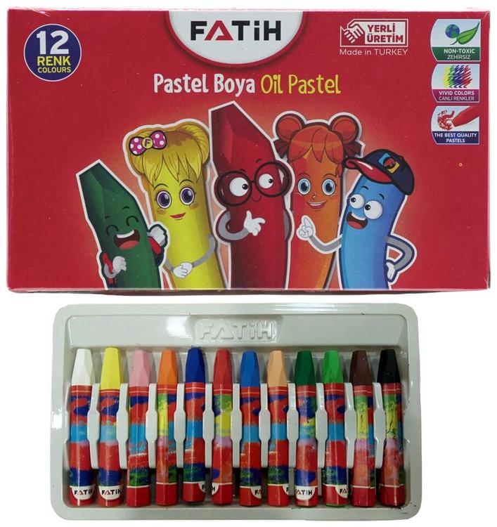 Fatih õlipastellid 12 värvi fatih