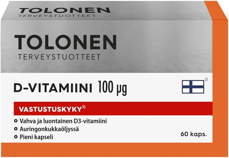 Tolonen D-vitamiini 100µg 60kaps