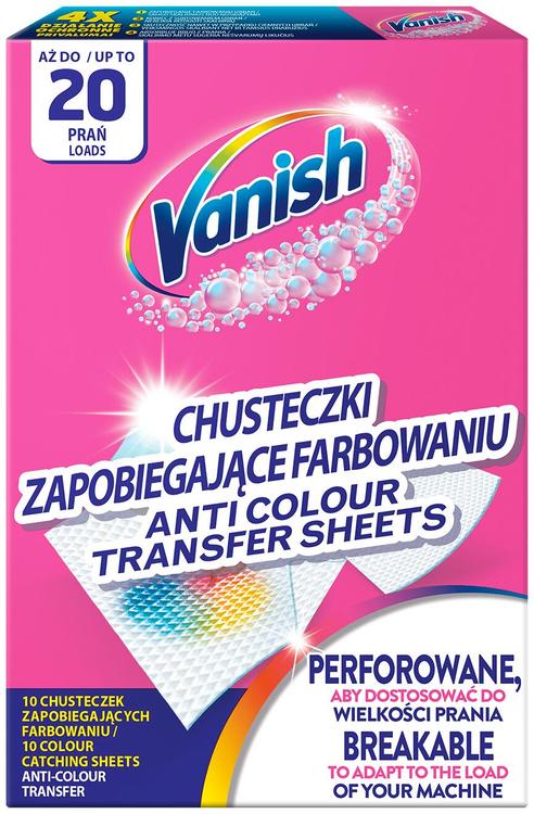 Vanish Color Prodect värvipüüdjad 10 tk, kuni 20 pesukorda