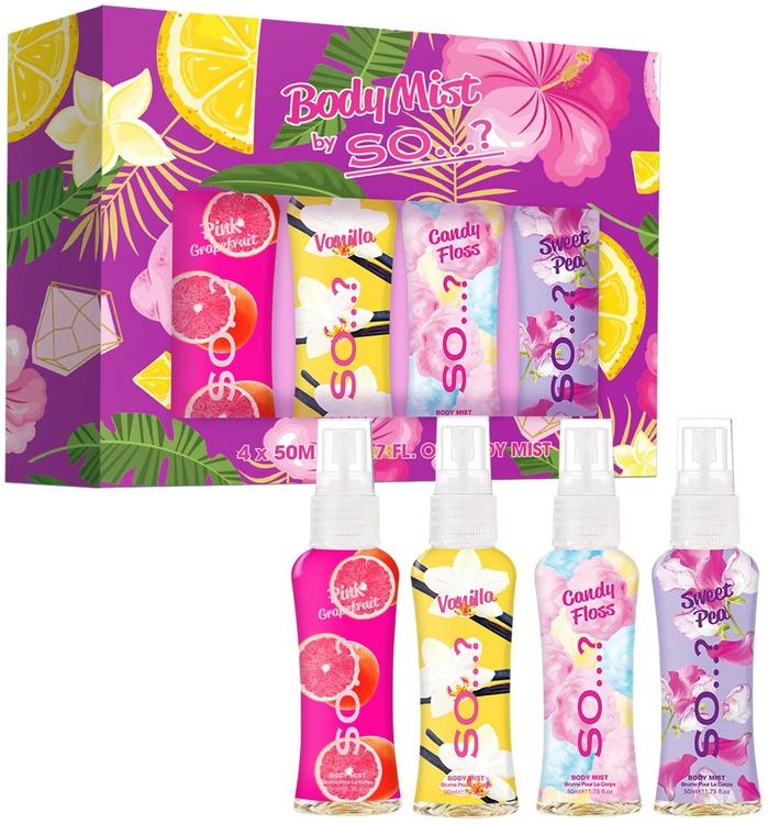 SO…? Body Mist Mini lahjapakkaus 4x50 ml