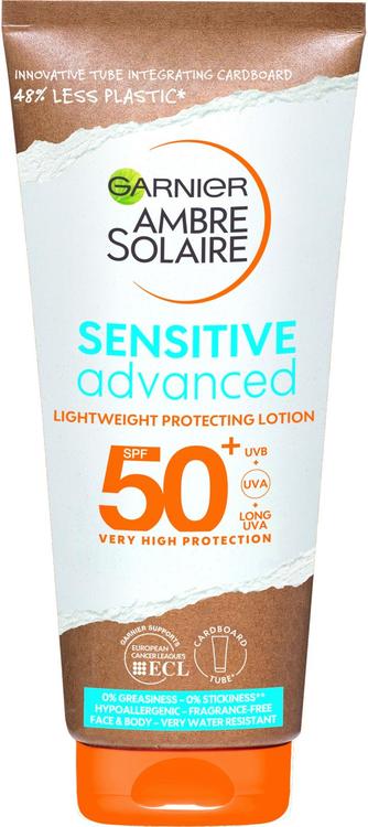 Garnier Ambre Solaire Sensitive Advanced aurinkosuojaemulsio SK50+ 200ml